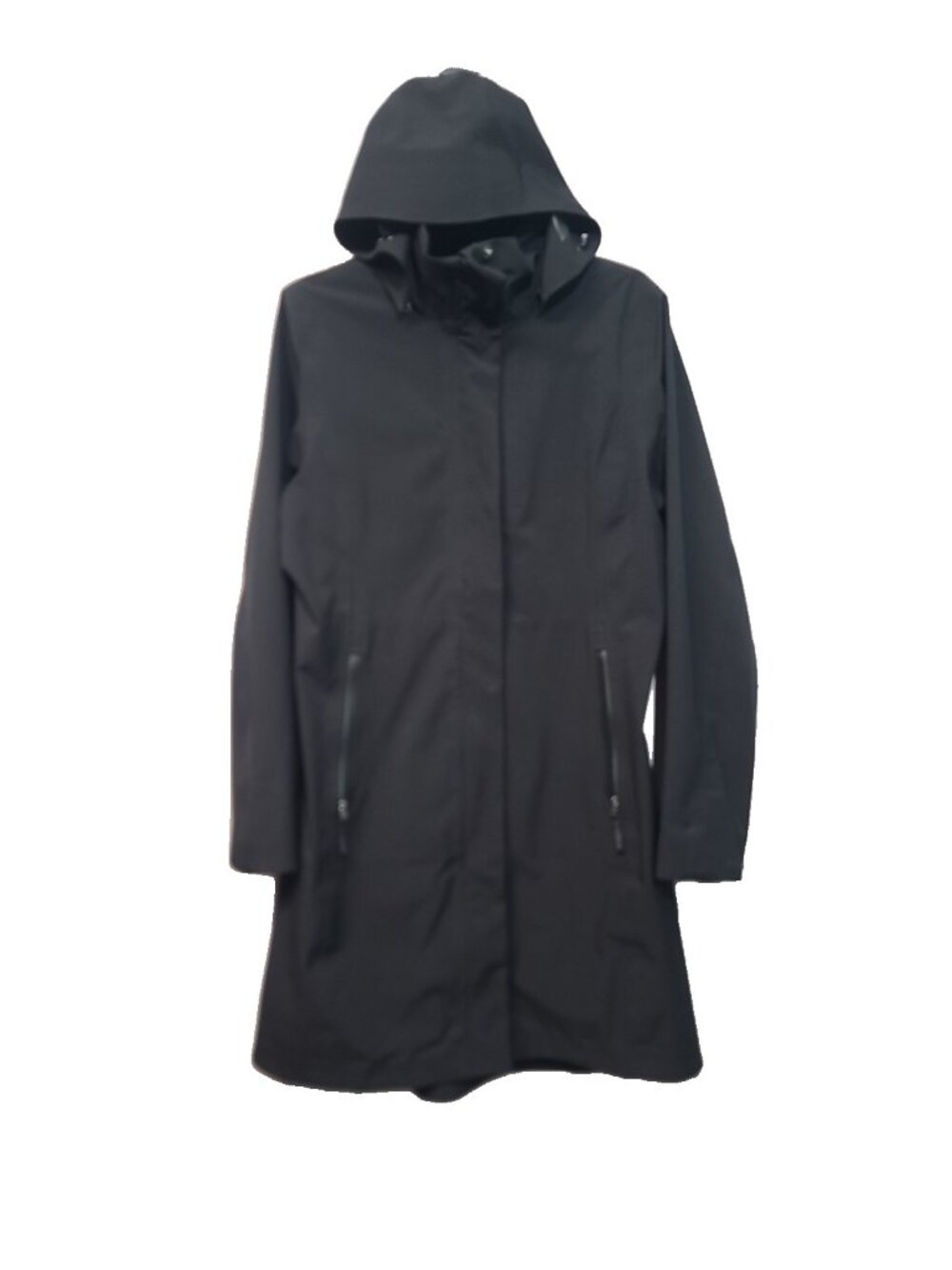 Patagonia Women's Lash Point Parka Rain Coat Size M Black EUC